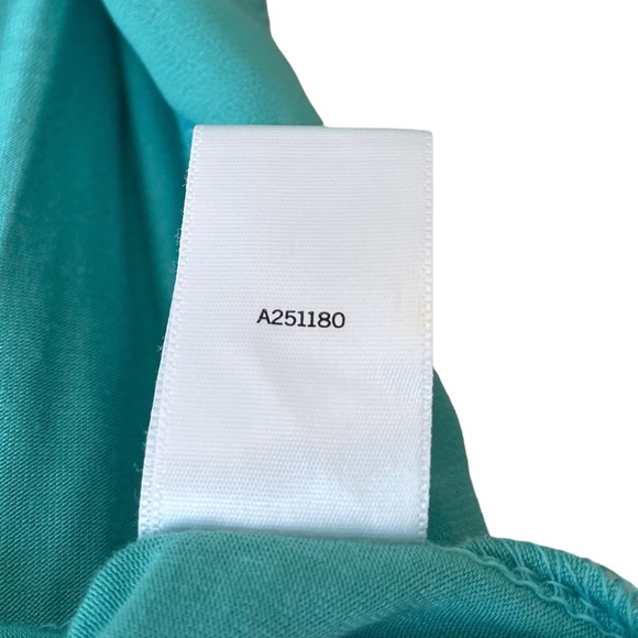 LOGO by Lori Goldstein Open Front Vest Chiffon Trim Sleeveless Aqua Blue Size XS - Picture 6 of 6